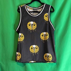 RF Brand MFG melting smiley face and skull mens tank top NWT multiple sizes new